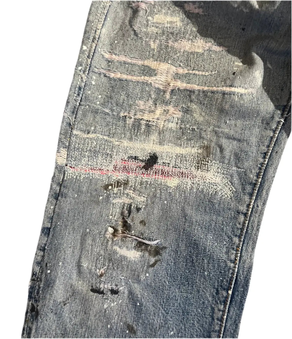Levis 501 Selvedge heavy repair
