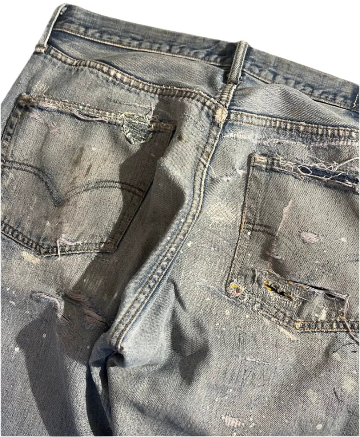 Levis 501 Selvedge heavy repair